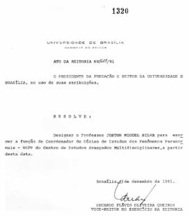 Ato da Reitoria nº 1229/1991