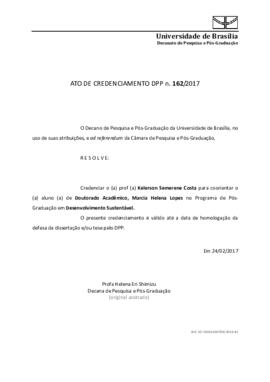 Ato de Credenciamento DPP N° 0162/2017