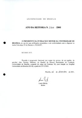 Ato da Reitoria nº 1500/2001