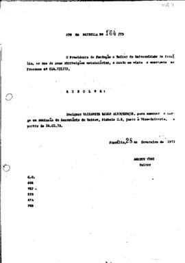 Ato da Reitoria nº 0164/1973