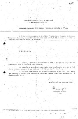 Resolução do Conselho de Ensino, Pesquisa e Extensão nº 0013/1988