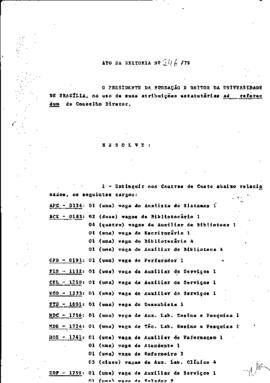 Ato da Reitoria nº 0246/1979