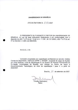 Ato da Reitoria nº 1313/2007