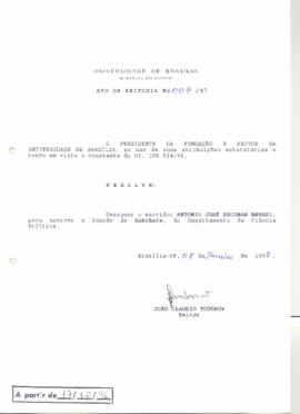 Ato da Reitoria nº 0009/1997
