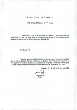 Ato da Reitoria nº 0186/2003