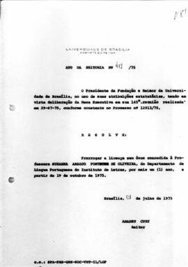 Ato da Reitoria nº 0481/1975