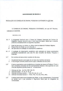 Resolução do Conselho de Ensino, Pesquisa e Extensão nº 0165/2008