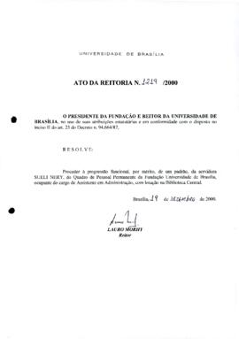 Ato da Reitoria nº 1219/2000