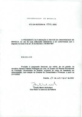 Ato da Reitoria nº 1546/2002