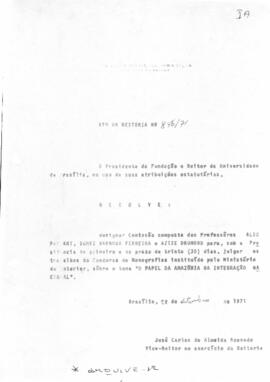Ato da Reitoria nº 0846/1971
