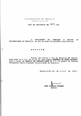 Ato da Reitoria nº 0789/1994
