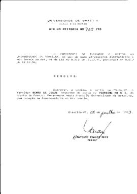 Ato da Reitoria nº 0762/1993
