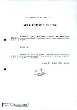 Ato da Reitoria nº 1265/2001