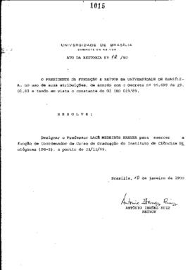 Ato da Reitoria nº 0012/1990