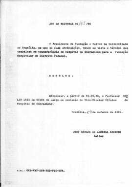 Ato da Reitoria nº 0165/1980