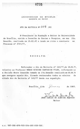 Ato da Reitoria nº 0009/1983