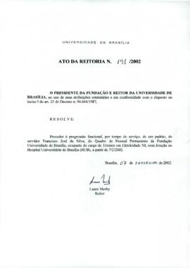 Ato da Reitoria nº 0191/2002