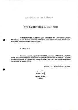 Ato da Reitoria nº 1013/2000