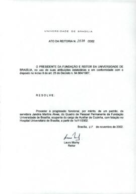 Ato da Reitoria nº 1838/2002