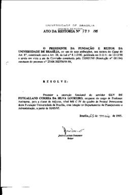 Ato da Reitoria nº 0787/1995