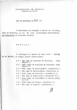 Ato da Reitoria nº 0364/1976