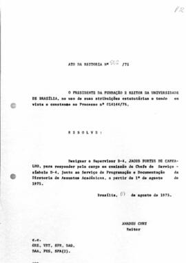 Ato da Reitoria nº 0502/1975