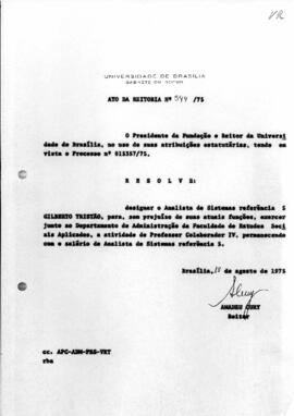 Ato da Reitoria nº 0544/1975