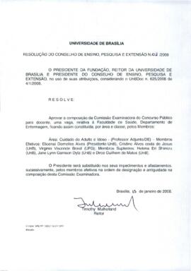 Resolução do Conselho de Ensino, Pesquisa e Extensão nº 0002/2008