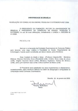 Resolução do Conselho de Ensino, Pesquisa e Extensão nº 0002/2008