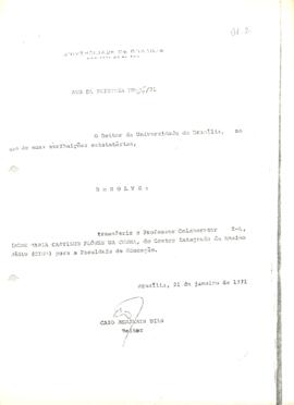 Ato da Reitoria nº 0036/1971