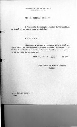 Ato da Reitoria nº 0146/1977