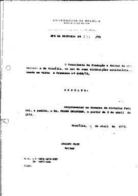 Ato da Reitoria nº 0211/1973