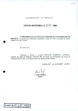 Ato da Reitoria nº 1272/2001