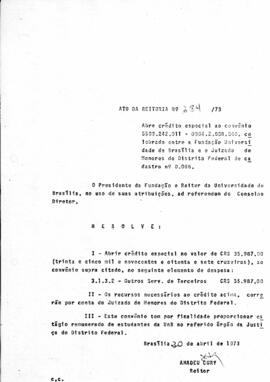 Ato da Reitoria nº 0284/1973