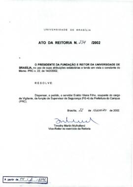 Ato da Reitoria nº 0234/2002