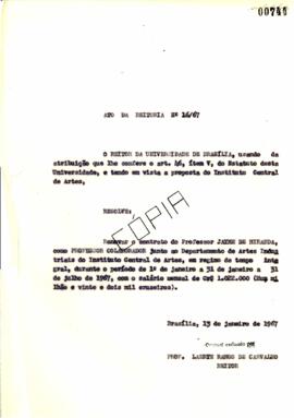 Ato da Reitoria nº 0016/1967