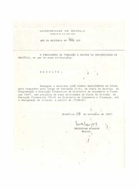 Ato da Reitoria nº 0446/1987