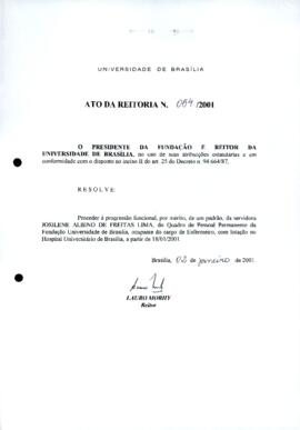 Ato da Reitoria nº 0054/2001