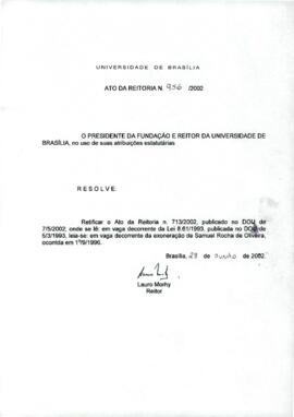 Ato da Reitoria nº 0956/2002