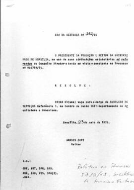 Ato da Reitoria nº 0282/1975