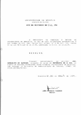 Ato da Reitoria nº 0611/1994