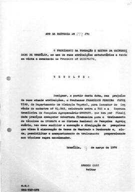 Ato da Reitoria nº 0179/1976