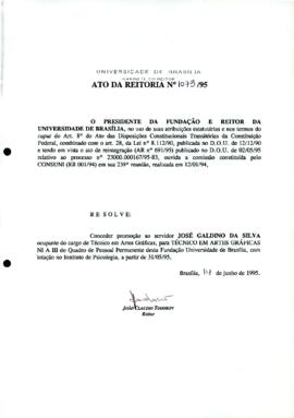 Ato da Reitoria nº 1073/1995