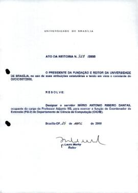 Ato da Reitoria nº 0328/2000