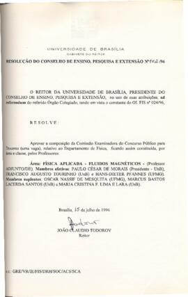 Resolução do Conselho de Ensino, Pesquisa e Extensão nº 0102/1996