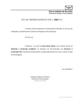 Ato de Credenciamento DPP N° 0243/2017
