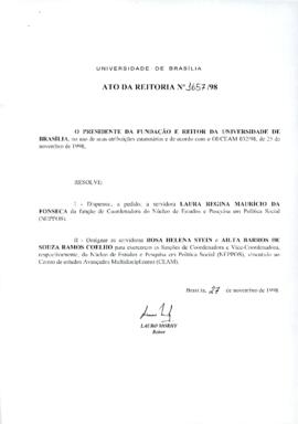 Ato da Reitoria nº 1657/1998