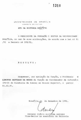 Ato da Reitoria nº 1219/1991