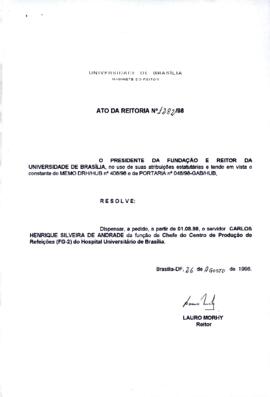 Ato da Reitoria nº 1282/1998