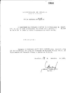 Ato da Reitoria nº 0928/1990